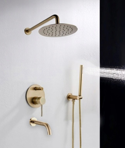 Душевая система Rea Lungo Gold P4125