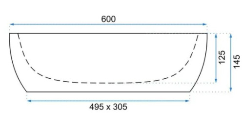 Умывальник Rea Meryl White U5054