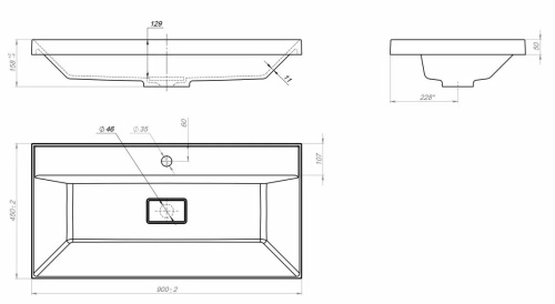 Умывальник Versalia Bazis 90