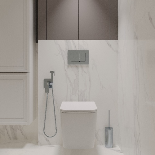 Комплект Oliveeka инсталляция OL-MQ-003 с унитазом OL-5014 и кнопкой OL-E12-CR