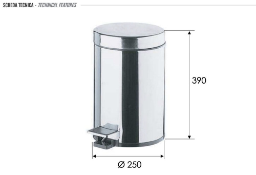 Ведро 12 литров Remer RB503CR