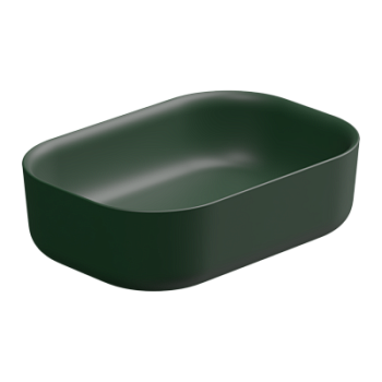 Раковина накладная 60x42 см GSG Ceramic Design Hit! HILAVRE60036, Smeraldo Matt