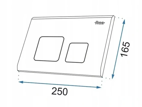 Кнопка смыва Rea тип F gold E9853