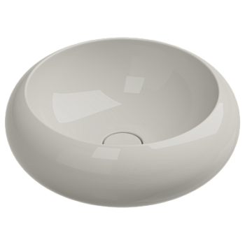 Раковина накладная 42 см GSG Ceramic Design Petra PELAV42013, пергамон глянцевый