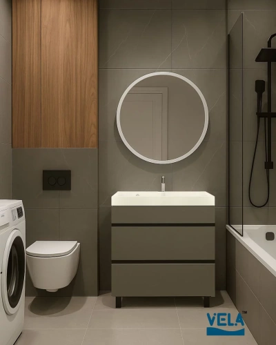 Тумба напольная Vela Мира Лайт 70Н под Classica (серый) TU2812