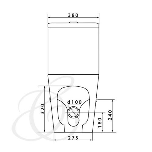 Унитаз напольный Caprigo Vittoria V-1013
