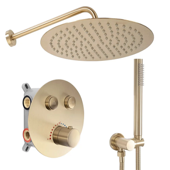 Душевая система Rea Lungo gold matt P8551 Душевая система Rea Lungo gold matt P8551