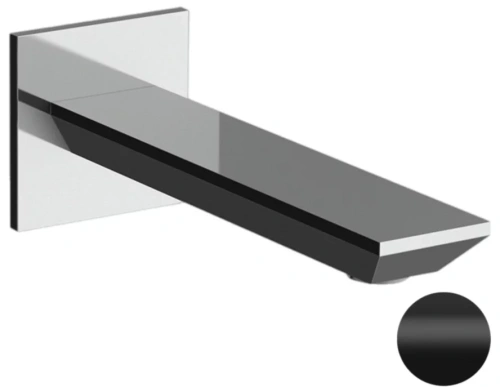 Излив настенный 18 см Remer Edge 91EGNO, черный матовый