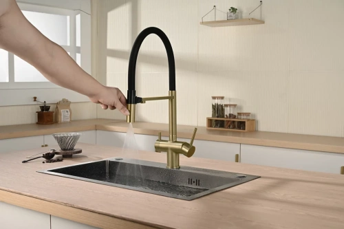 Смеситель для кухни Vincea VKF-120BG