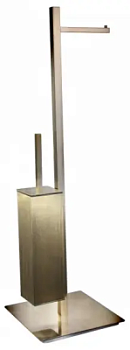 Напольная стойка с бумагодержателем и ёршиком Vivi Felice F0312 BRONZE