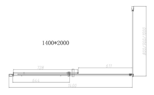 Душевой уголок Vincea Dice VSR-4D1014CLGM