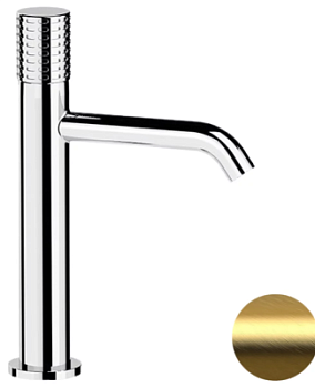 Смеситель для раковины Remer Celebrity CEC12ABG, золото брашированное
