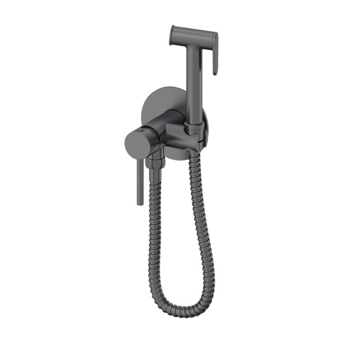 Гигиенический душ со смесителем Oliveeka OL-829902+88139017-BGM, мат.оружейный металл