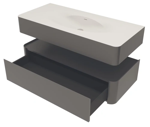 Тумба подвесная Vincea Caprise VMC-4CA120MG серый матовый