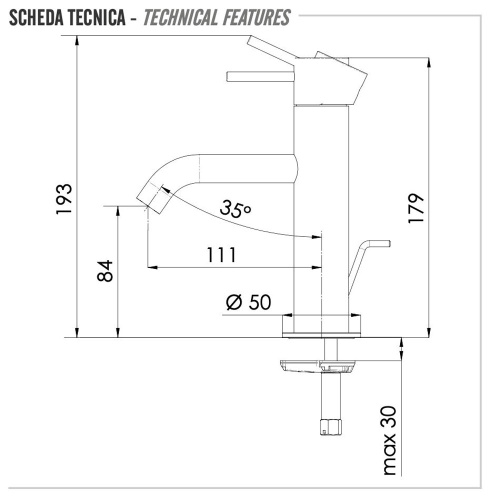 Смеситель для раковины Remer X Style X10BG, золото брашированное