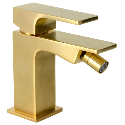 Смеситель для биде Remer Absolute AU22BG, золото брашированное
