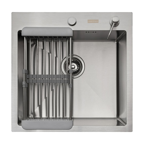 Комплект Arfeka Eco AR мойка 500*500, коландер, дозатор satin