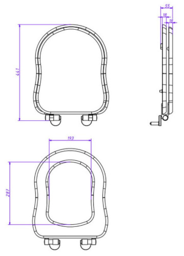 Сиденье для унитаза Caprigo Borgo KFe-BC-B136