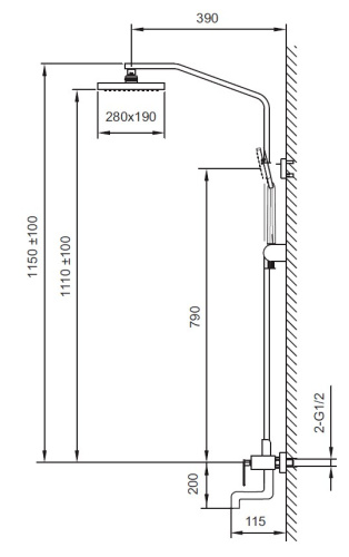 Душевая система Ahti Ulvila UL403101