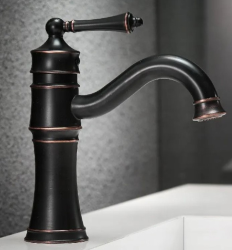 Смеситель для умывальника Rea Vintage Old Black B0226