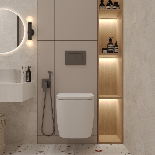 Комплект Oliveeka инсталляция OL-MQ-003 с унитазом OL-G1 и кнопкой OL-E12-BGM