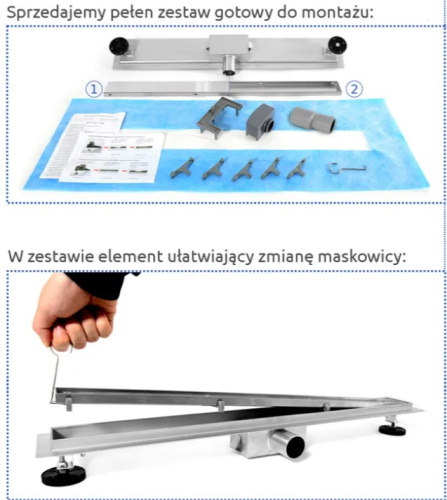 Трап для душа Rea Neo&Pure 900 N G0094