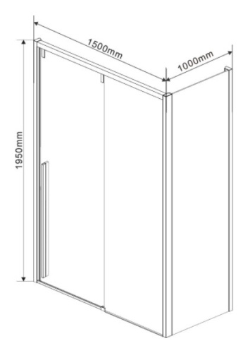 Душевой уголок Vincea Lugano VSR-1L1015CL-1