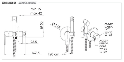 Гигиенический душ Remer Vanity V65W