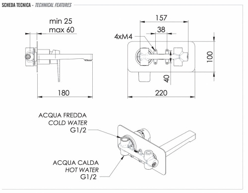 Смеситель для раковины Remer Dream D15