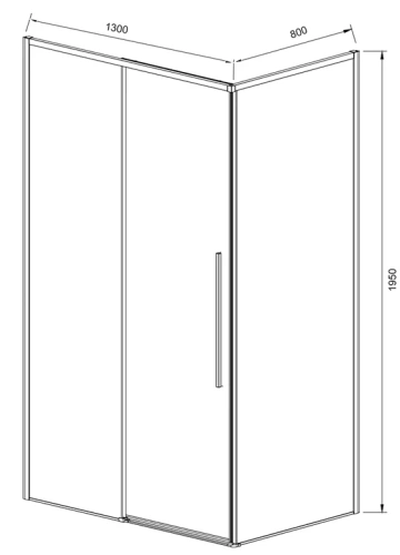 Душевой уголок Vincea Slim-N VSR-4SN8013CL