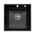 Мойка кухонная Arfeka Eco AR 500*500 GS black glass + black PVD NANO Мойка кухонная Arfeka Eco AR 500*500 GS black glass + black PVD NANO