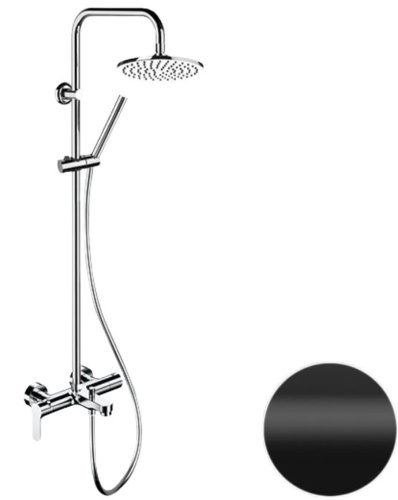 Душевая система Remer Class Line L34X7MMM20NO, черный матовый