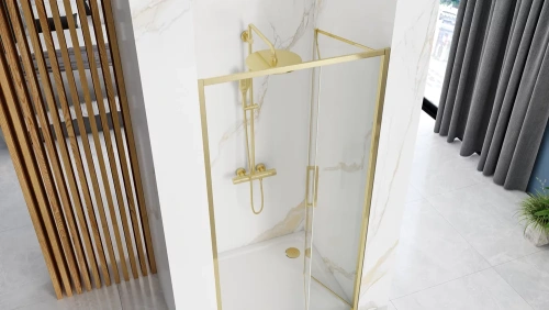 Душевая дверь Rea Rapid Fold gold 90 K4129