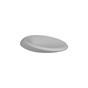 Раковина накладная 69x45 см GSG Ceramic Design Touch TOLAV90000, белый глянцевый