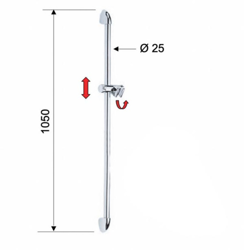 Душевая стойка 90 см Remer 319F
