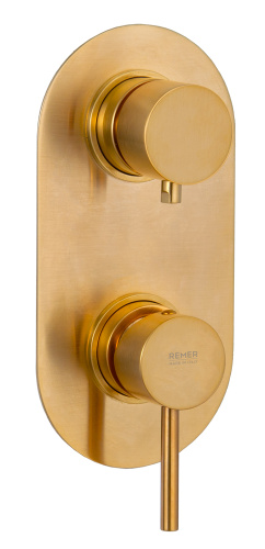 Смеситель для душа Remer X Style X93KBBG, золото брашированное