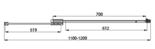 Душевая дверь Vincea Extra VDP-1E1112CL