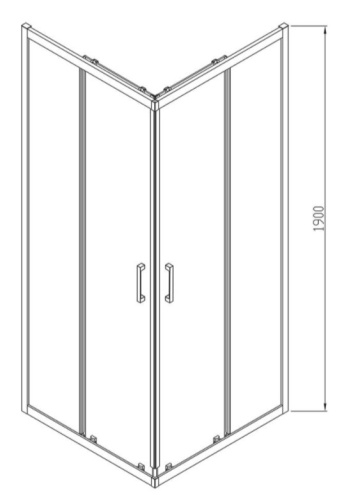 Душевой уголок Vincea Alpha VSS-3AL100CL