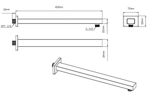 Душевая система Vincea VSFW-433T1BG Душевая система Vincea VSFW-433T1BG