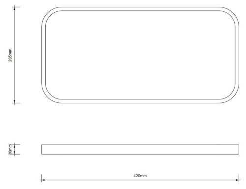 Поднос Decor Walther Stone TAB L 0975860