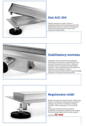 Трап для душа Rea Neo&Pure 900 N G0094