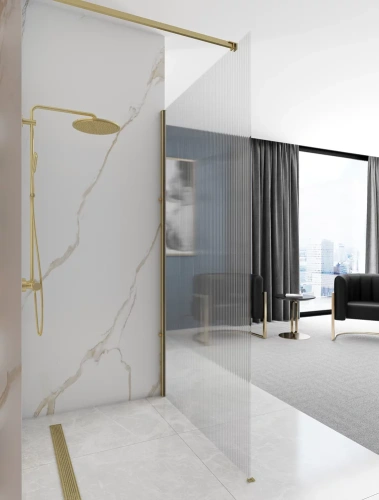 Душевая стенка Rea Aero Intimo gold matt 120x200 K4127