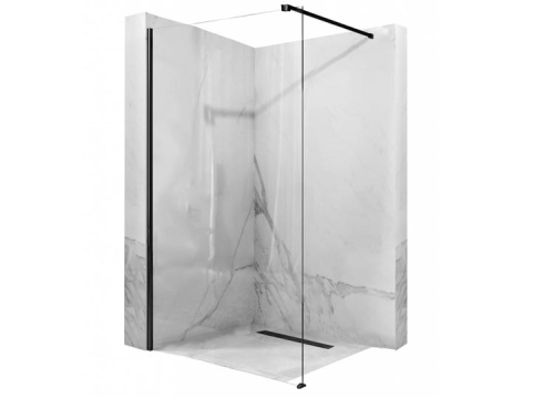 Душевая стенка Rea Aero Black 100x195 K6596