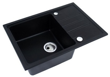 Мойка для кухни Alveus INTERMEZZO 40 Granital G90 DEEP BLACK 680x480x200 1149126