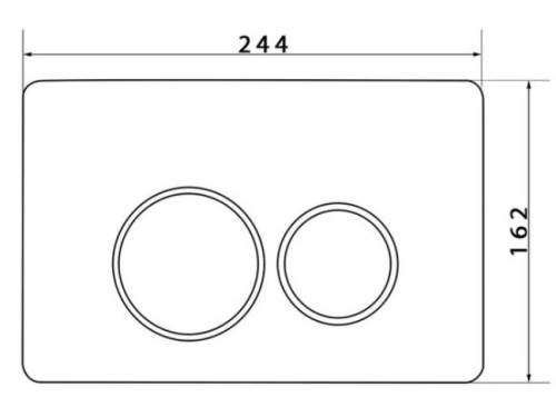 Кнопка для инсталляции Caprigo DEW Steel матовое золото DS001-oro
