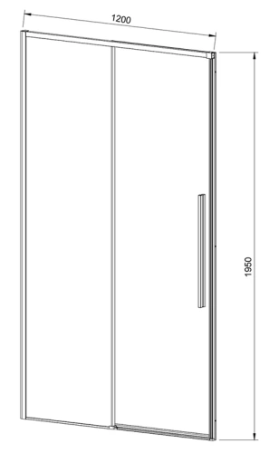 Душевая дверь Vincea Slim-N VDS-4SN120CL