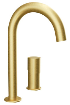 Смеситель для раковины Remer Edge EG557BG, золото брашированное
