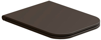 Крышка с сиденьем GSG Ceramic Design Brio BRCOPRSLTICR035, Cacao Matt