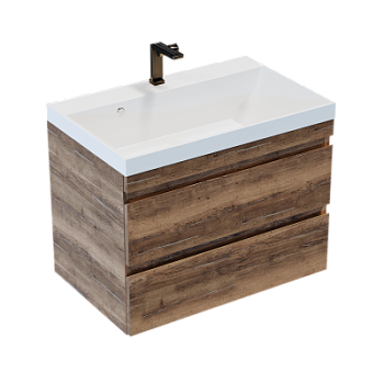 Тумба подвесная Vela Каскад Премиум 70П под Classica (дуб галифакс олово) TU617010