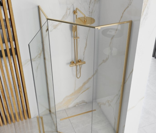 Душевой уголок Rea Diamond Gold 90x90 K4904